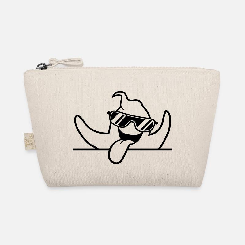 text schreiben flaeche feld cool sonnenbrille grim Bio-Täschchen