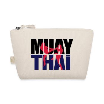Muay thai logo full Boxe thailandaise - Trousse biologique - nature - Devant