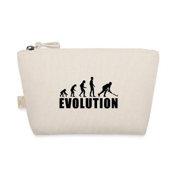 EVOLUTION HOCKEY field hockey floorball gift - Organic Pouch - nature - Front