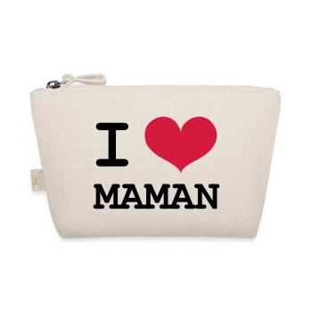 Ich liebe Mama! - Bio-Täschchen - Natur - Vorne