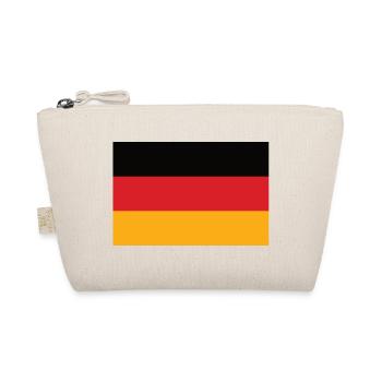 Deutschland Dreifarben Flagge - Bio-Täschchen - Natur - Vorne