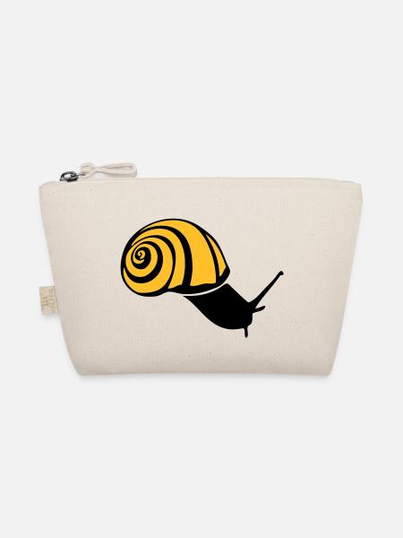 Schnecke Schnecke Schnecke schnecke lumaca2 - Bio-Täschchen - Natur - Vorne