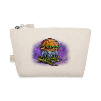 Flat Earth Burger in Space - Bio-Täschchen - Natur - Vorne