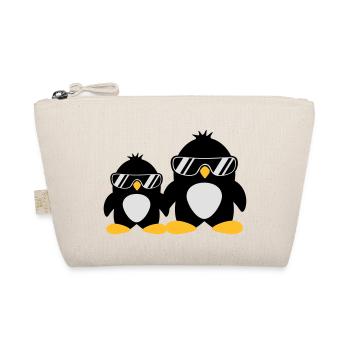 Cool Penguin Dad And Boy - Bio-Täschchen - Natur - Vorne