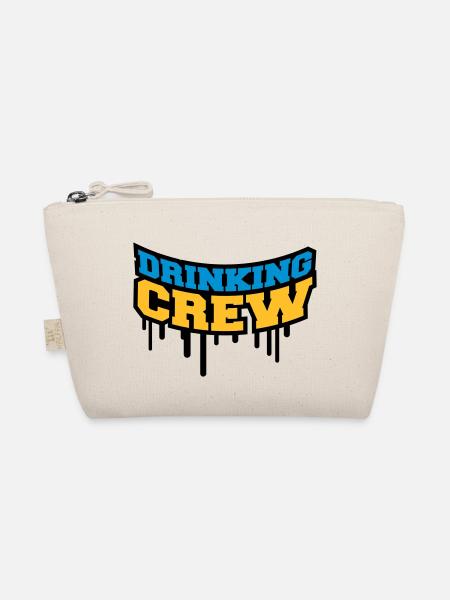 Drinking Crew Graffiti - Bio-Täschchen - Natur - Vorne