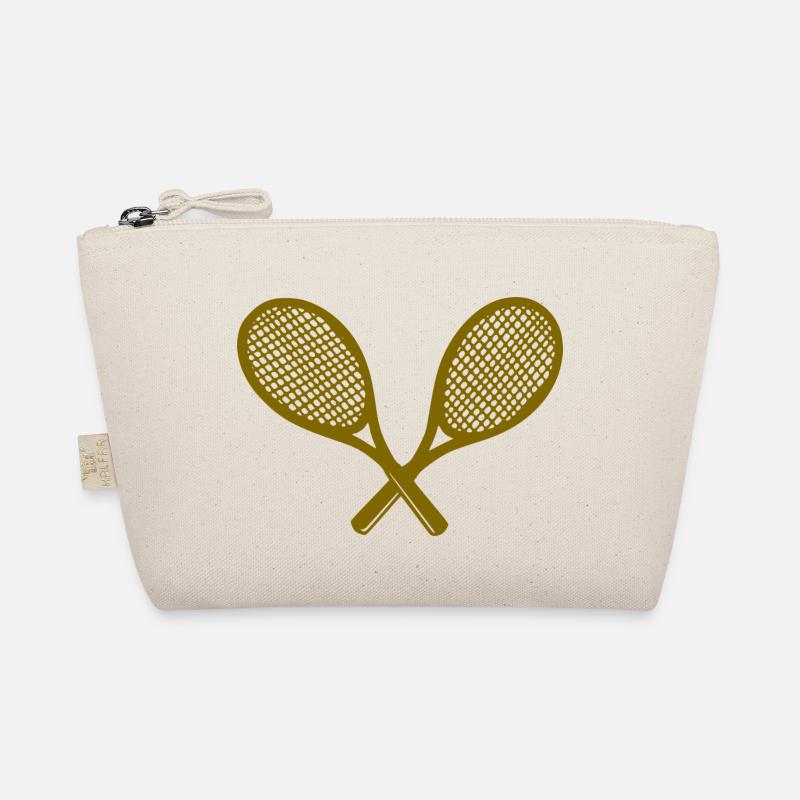 Tennisschläger - Bio-Täschchen - Natur