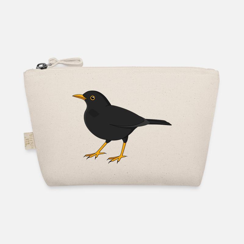 Amsel - Bio-Täschchen - Natur
