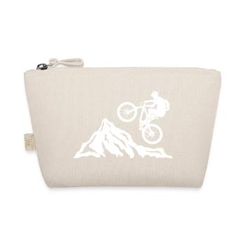 Mountainbike, Fahrrad Mountainbiker, Fahrradfahrer - Bio-Täschchen - Natur - Vorne