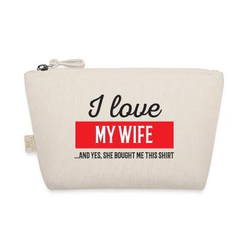 I Love My Wife - Organic Pouch - nature - Front