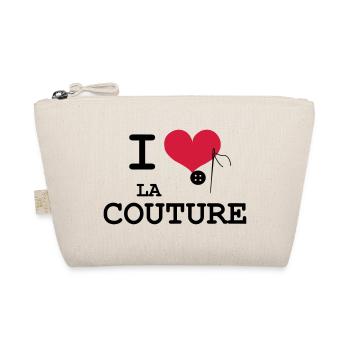 I Love la Couture - Trousse biologique - nature - Devant