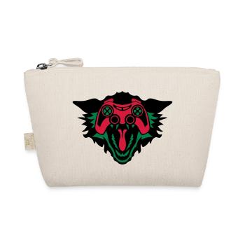 wolf controller games eye joystick geek - Organic Pouch - nature - Front
