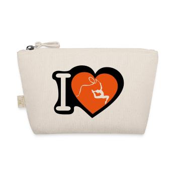 GRS Love Heart Gymnastik - Bio-Täschchen - Natur - Vorne