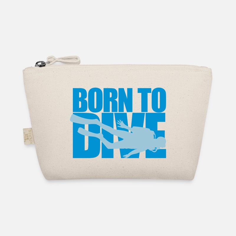 sport diver born to dive fun development verei Organic Pouch