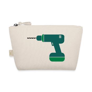 bohrmaschine2 - Bio-Täschchen - Natur - Vorne