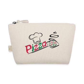Pizza Bäcker mit Kochmütze, chef hat - Bio-Täschchen - Natur - Vorne