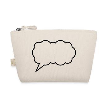 sprechblase cloud - Bio-Täschchen - Natur - Vorne