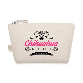 chihuahua die mit dem geht - Bio-Täschchen - Natur - Vorne
