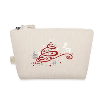 Noël. Arbre de Noël avec des rennes - Trousse biologique - nature - Devant