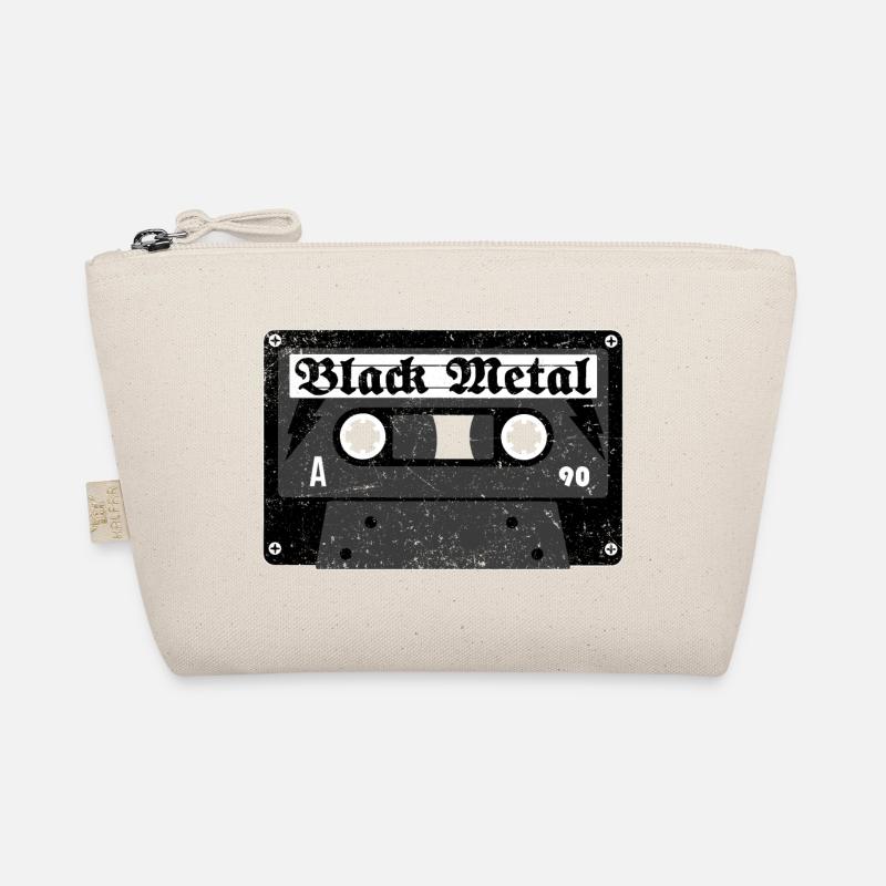 Black Metal Kassette - Bio-Täschchen - Natur