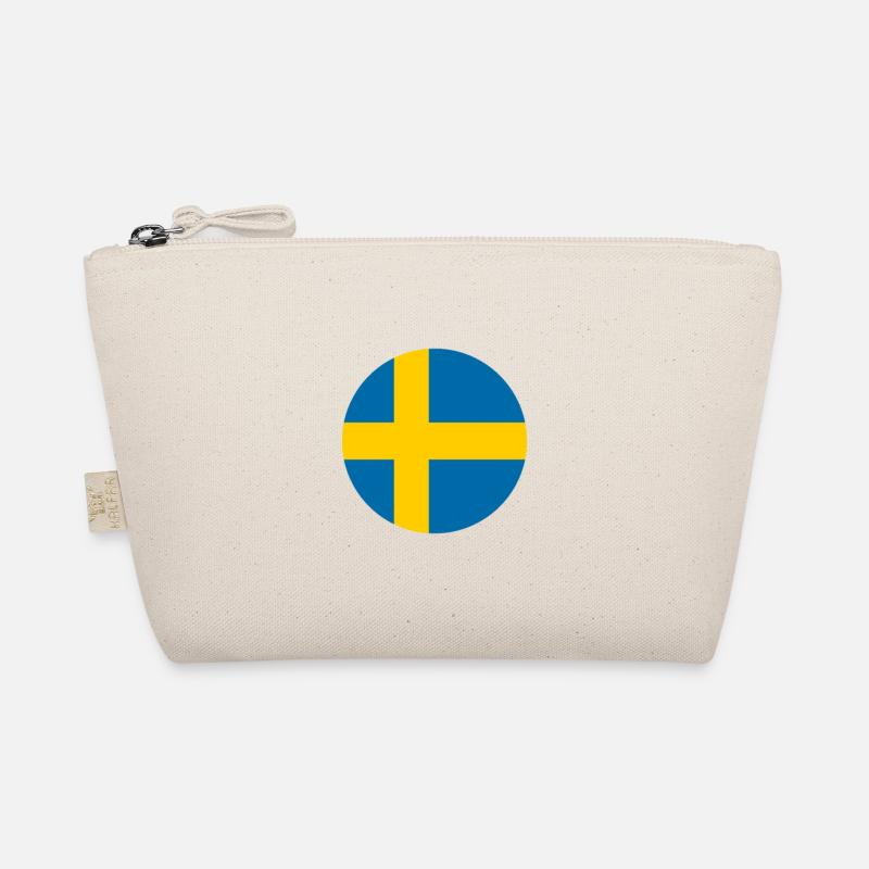 Schweden schwedisch Flagge Fahne - Bio-Täschchen - Natur