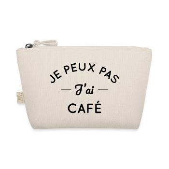 Je peux pas j'ai café - Trousse biologique - nature - Devant