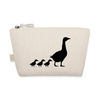Geese family design - Organic Pouch - nature - Front
