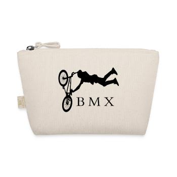 BMX kids birthday sport christmas - Organic Pouch - nature - Front