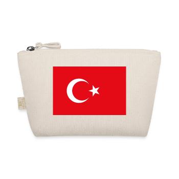 sticker flag of Turkey Tuerkei Turkey Turquie - Organic Pouch - nature - Front