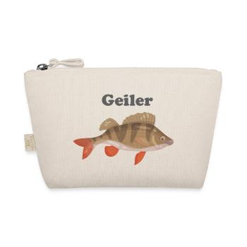 Geiler Barsch Spruch Geschenkidee Angler Fischer - Bio-Täschchen - Natur - Vorne