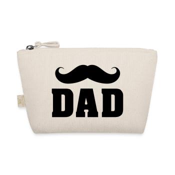 Dad Schnurrbart Vater Gentlemen Papa Schnauzbart - Bio-Täschchen - Natur - Vorne