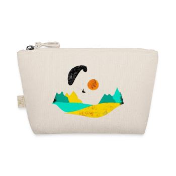 Paraglider sun mountains paragliding - Organic Pouch - nature - Front