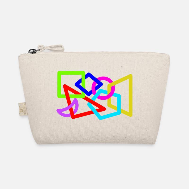 Intertwined neon shapes Organic Pouch