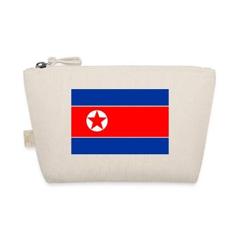 Flag of North Korea logo North Korean flag - Organic Pouch - nature - Front