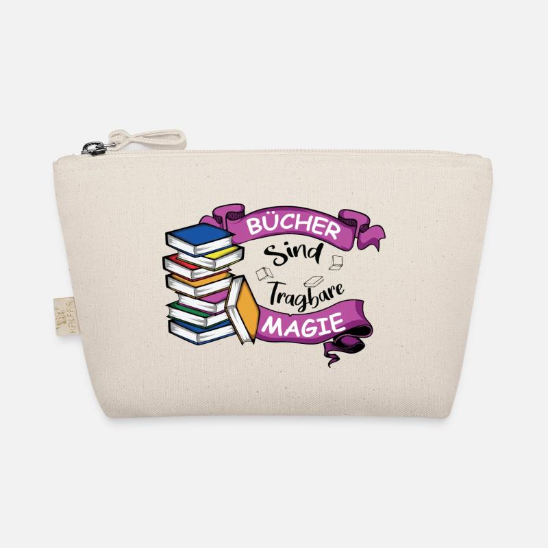 Schöner Buch Spruch, Bücherfan Geschenk Bio-Täschchen