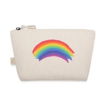 Drapeau arc-en-ciel impressionnant, cadeau de fierté gay lesbienne LGBTQ - Trousse biologique - nature - Devant