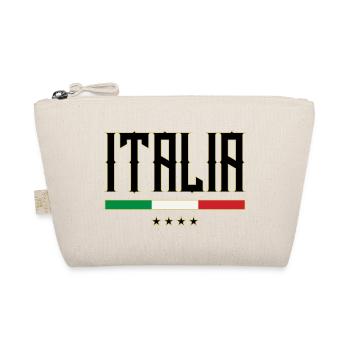 ITALIA ITALIEN FLAGGE FUSSBALL - Bio-Täschchen - Natur - Vorne