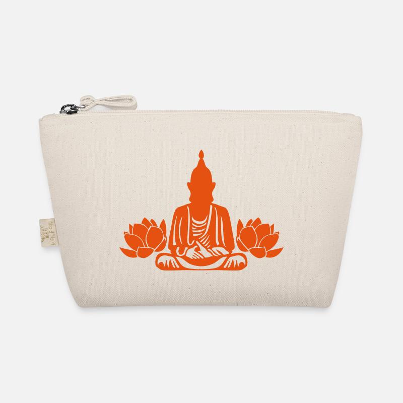 buddha budha lotus flower Organic Pouch