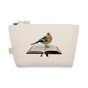 Chaffinch on book - Organic Pouch - nature - Front