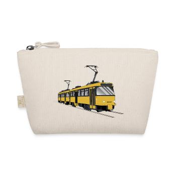 T4D Tram T4D-MT Straßenbahn Geschenk - Bio-Täschchen - Natur - Vorne