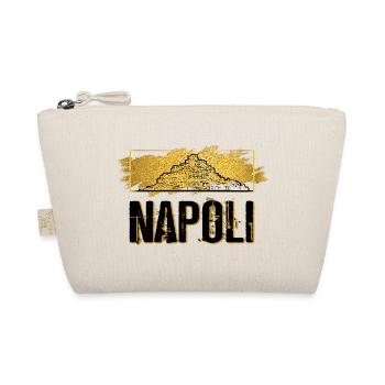 Naples Italy City Skyline Home Love Gold - Organic Pouch - nature - Front
