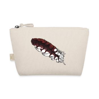 Petite plume brune dessinée à la main (milan rouge) - Trousse biologique - nature - Devant