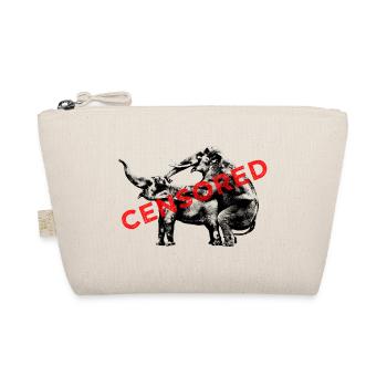 Elephants at love / censored - Organic Pouch - nature - Front