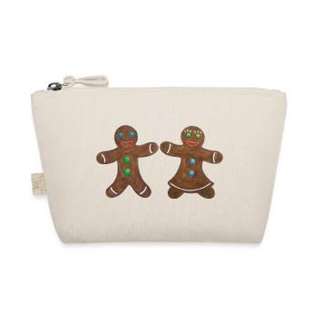 Gingerbread pair hetero - Organic Pouch - nature - Front