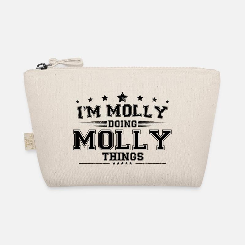 Ich bin Molly, die Molly-Sachen macht - Bio-Täschchen - Natur