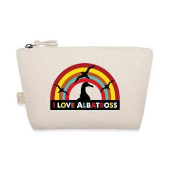 I love Albatross - Organic Pouch - nature - Front