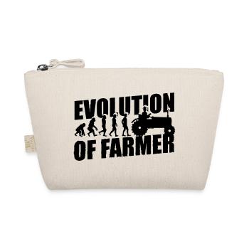 Evolution of the farmer Farmer Tractor - Organic Pouch - nature - Front