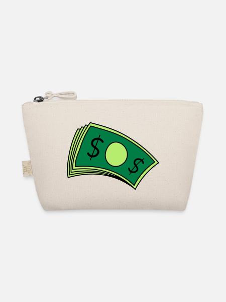 Money Piles of Bills - Organic Pouch - nature - Front
