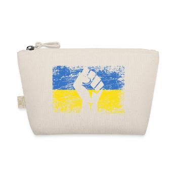 Flagge der Ukraine Ukraine Unterstützung Ukraininens - Bio-Täschchen - Natur - Vorne