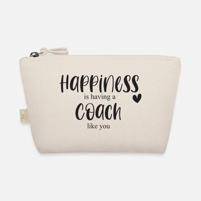 Trainer & Trainerin Glück Geschenk Danke - Bio-Täschchen - Natur