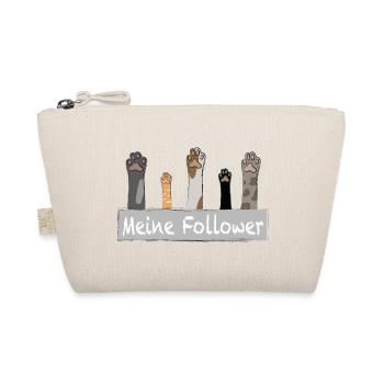 Meine Follower - Katzenpfoten - Bio-Täschchen - Natur - Vorne